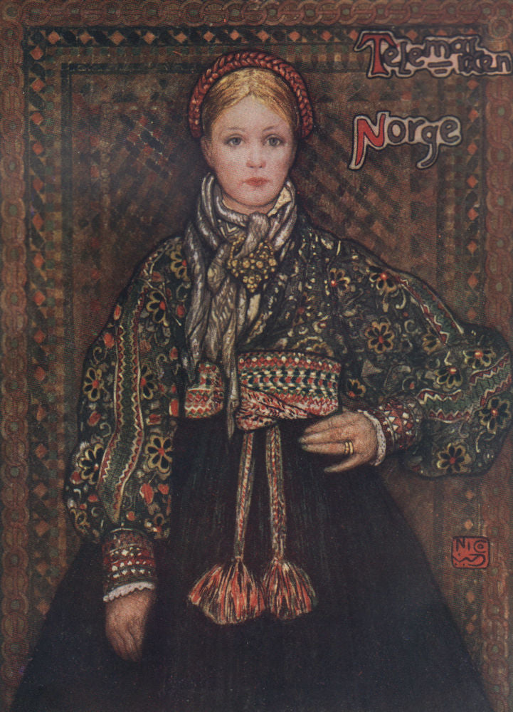 SETESDAL. 'A peasant of Saetersdalen' by Nico Jungman. Norway 1905 old print